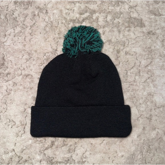 San Jose Sharks Beanie Cap Black Teal Pom Pom NHL Hockey Knit - Picture 3 of 3
